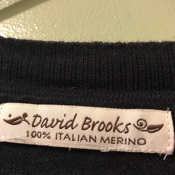 VINTAGE STYLE David Brooks Italian Merino Cardigan - Picture 3 of 7